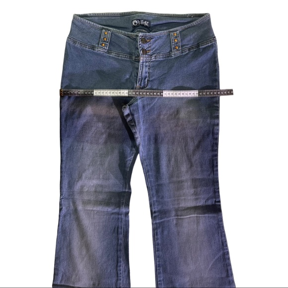 Vintage Gasoline Bell Bottom Jeans size 9 - Picture 4 of 7